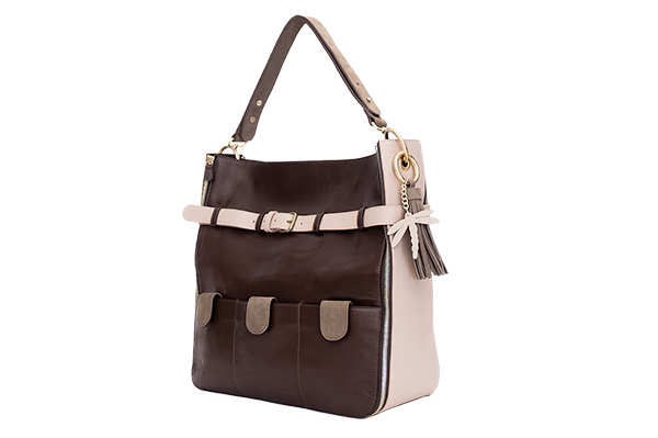 sac cuir chocolat nude face