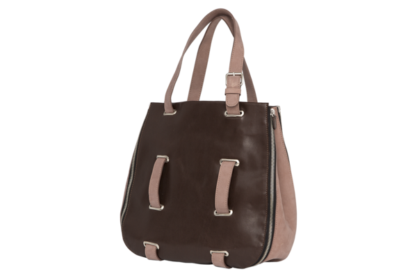 sac cuir chocolat nubuck taupe